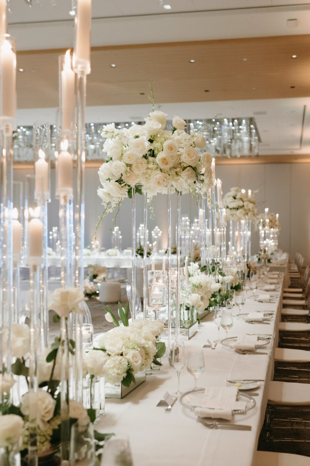 glam wedding tablescape decor