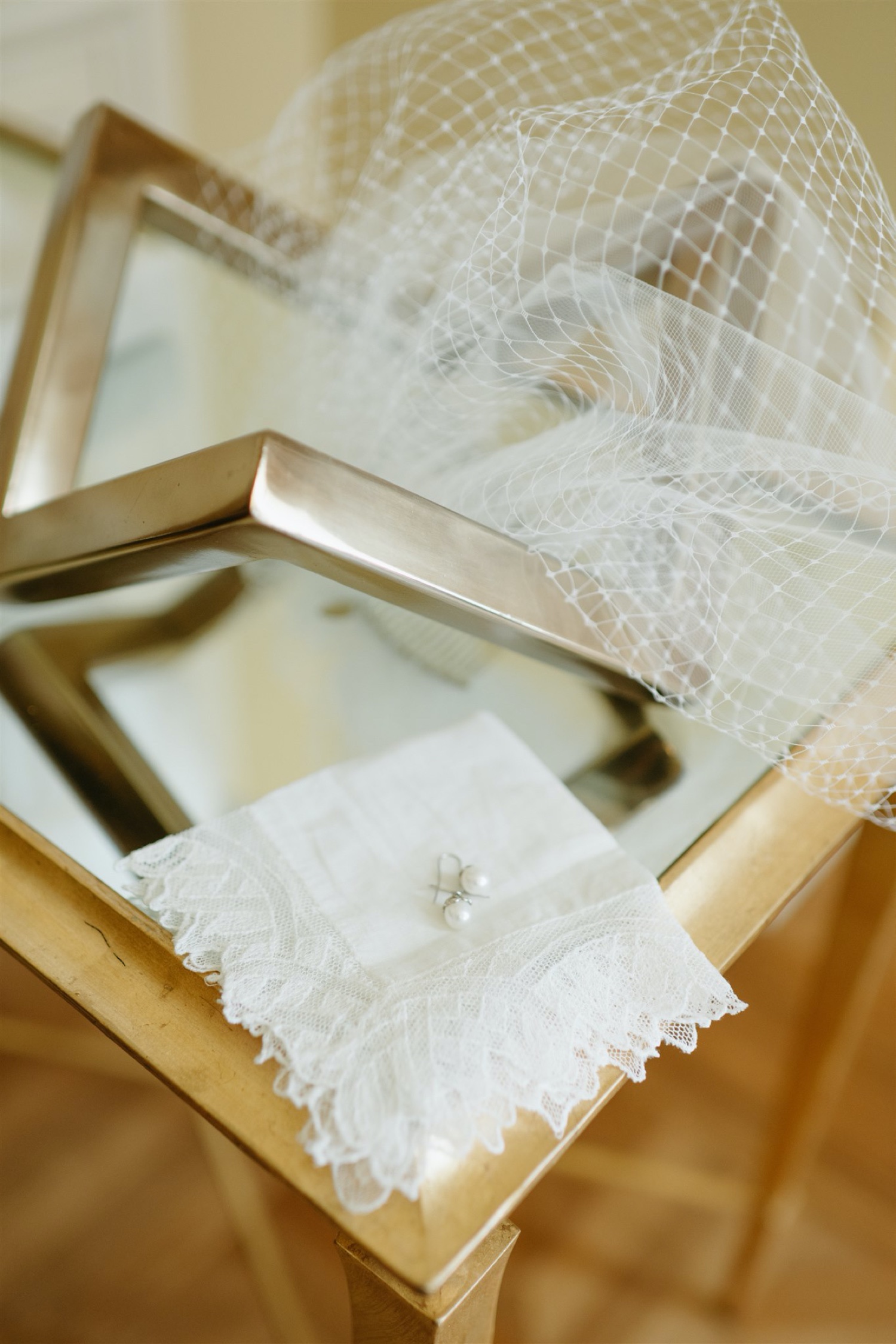bridal veil earrings wedding details