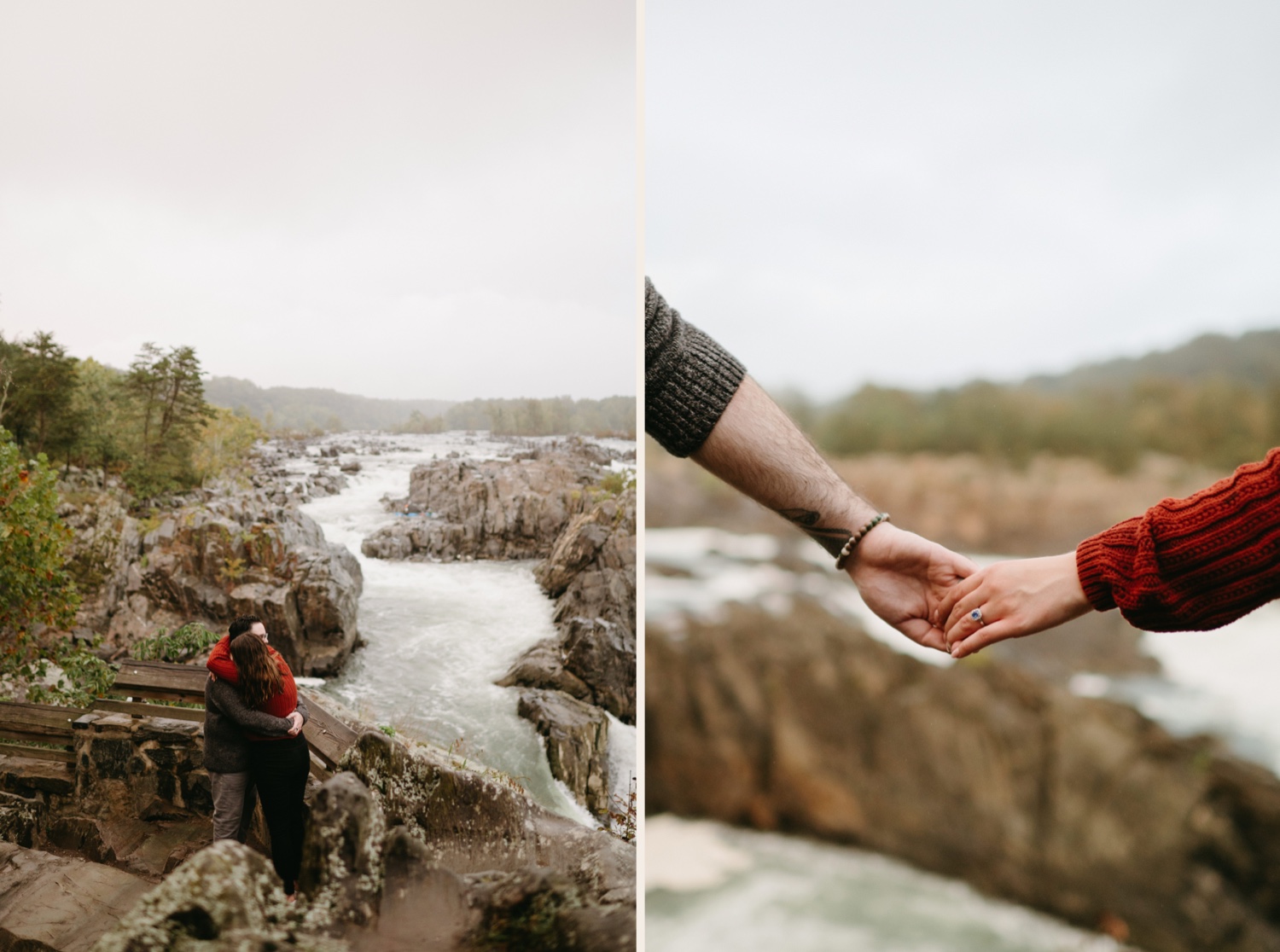 great falls couple holding hands