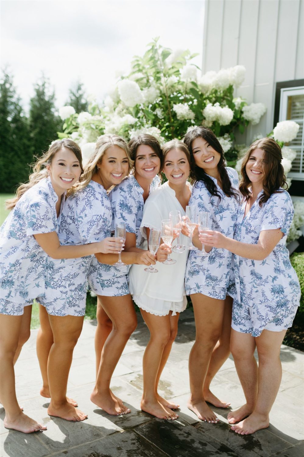 bridal party floral pajamas