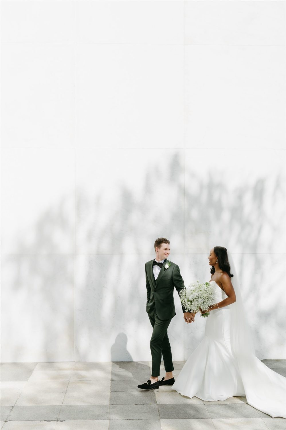 bride and groom modern classic ceremony style 