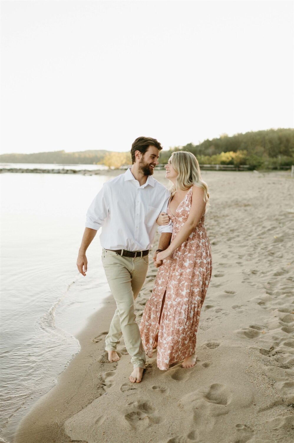 Leesylvania State Park beach inspired engagement session summer bride and groom